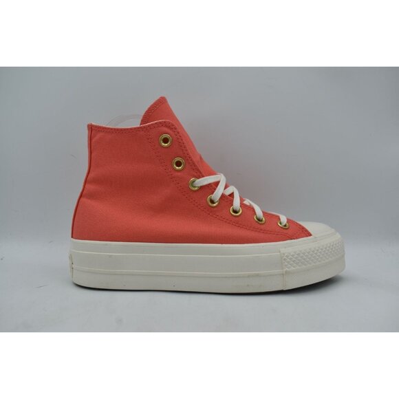 Converse Women 7 Chuck Taylor All Star Lift Platform High Top Watermelon Sneaker - Picture 6 of 12